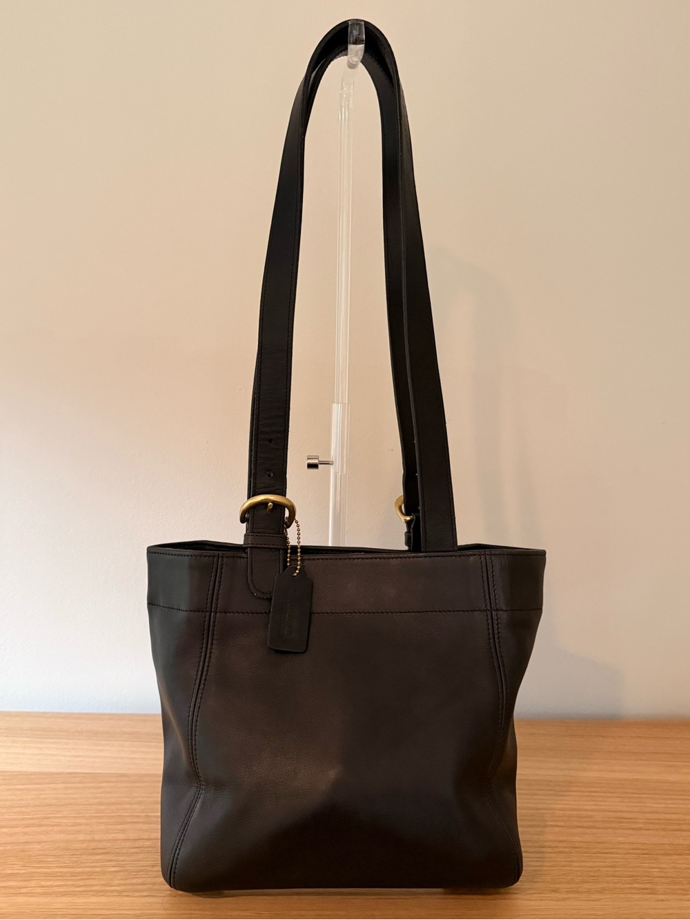 🖤 Vintage Coach Waverly SoHo Buckle Bag 4157 Black Leather Hangtag 🖤